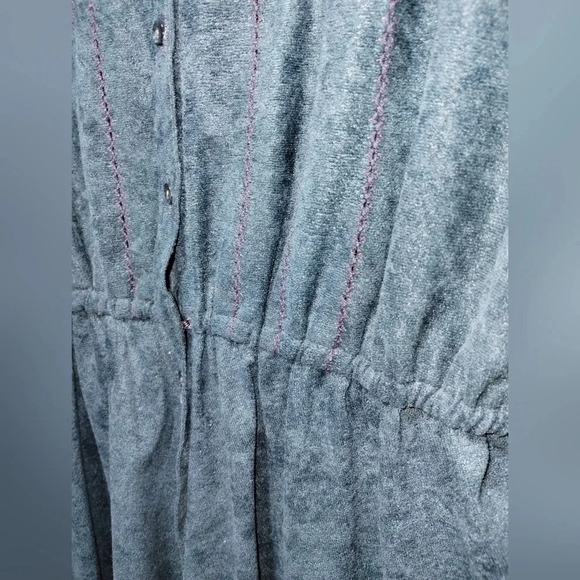 Sansâge‎ Midi Dress 70's Emerald Green size 12 Button Down Long Sleeve Vintage - Picture 6 of 11